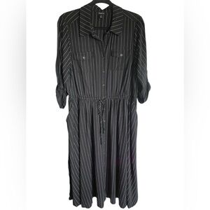 Torrid Black Striped Dress